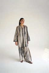 ILMA Beige 2-PIECE Stitched Dress. (Farshi Shalwar)