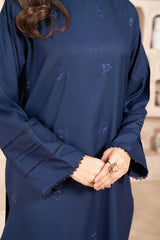 Navy Azurita Stitched 3Pcs