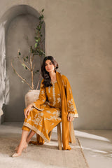 Musturd Embroidery 3pcs