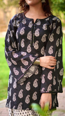MAHRO 2-PIECE Stitched Dress. (Farshi Shalwar)