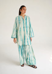 ILMA Aqua 2-PIECE Stitched Dress. (Farshi Shalwar)