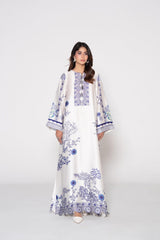 Sapphire Bloom Kaftan