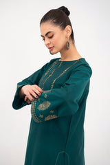 ZINC PANEL Block Print 2-PIECE Stitched Dress.