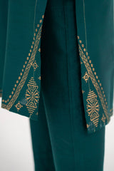 ZINC PANEL Block Print 2-PIECE Stitched Dress.