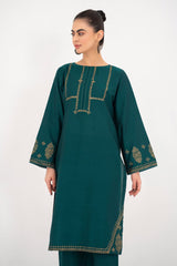 ZINC PANEL Block Print 2-PIECE Stitched Dress.