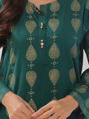 CHAMBELI Block Print 2-PIECE Stitched Dress.