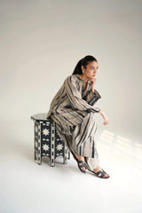 ILMA Beige 2-PIECE Stitched Dress. (Farshi Shalwar)