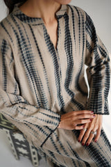 ILMA Beige 2-PIECE Stitched Dress. (Farshi Shalwar)