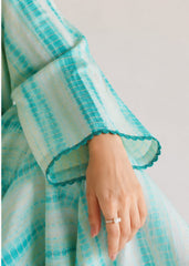 ILMA   Aqua 2-PIECE Stitched Dress. (Farshi Shalwar)