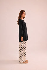 Black Polka Premium  2-Piece Suit