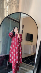 Rose Printed 2 Piece Suit Co-Ords